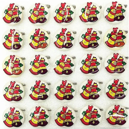 25pcs Party Love LED Flashing Brooch Pin Cartoon Light up Glow Badge Gift Cosplay Navidad Wedding Festival Halloween Christmas