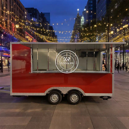 Concession Food Truck Fully Equipped Street Restaurant Coffee Snack Cart Mobile Concession Food Trailer With Full Kitchen