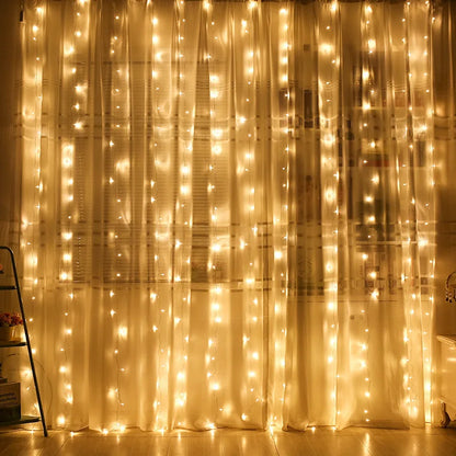 USB LED rideau chaîne lumières avec télécommande chambre vacances mariage anniversaire noël décor LED fée guirlande lampe