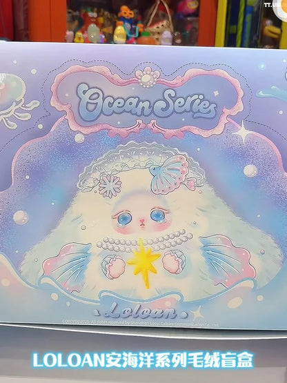 Original Blind Box Loloan Ocean Series Mystery Box Cute Backpack Pendant Room Decor Toy Birthday/Christmas Surprise Gift