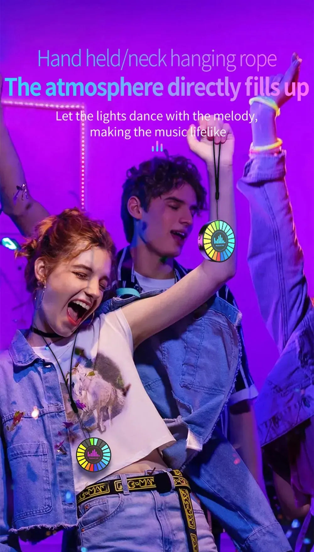 Led Music Sound Control Pickup Light Rhythm Lamp RGB Car Ambient Light Adjustabl Automotivo Strip For Automobiles Family Party