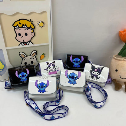 Sacs à bandoulière mignons Anime Kuromi Stitchou pour filles et femmes, marque de luxe, mini sacs de créateur de haute qualité, cadeaux