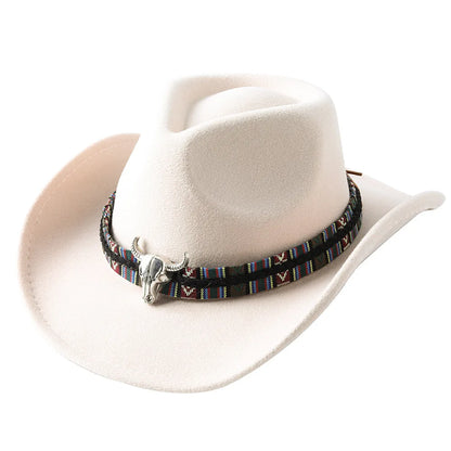 Cowboy hat various accessories cowboy hat monochrome felt hat men and women outdoor hat rider hat шляпа женская