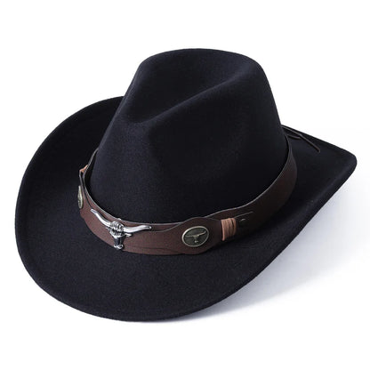 Cowboy hat various accessories cowboy hat monochrome felt hat men and women outdoor hat rider hat шляпа женская