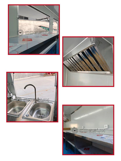 Customized Commercial Food Trucks Concession Food Trailers Street Mobile Food Trucks Fast Food Trailers For Sale USA Europe