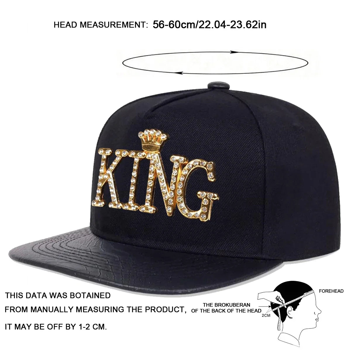 Unisex KING Letter Label Hip-hop Hats Spring Autumn Outdoor Adjustable Casual Baseball Caps Trucker Caps Sunscreen Hat