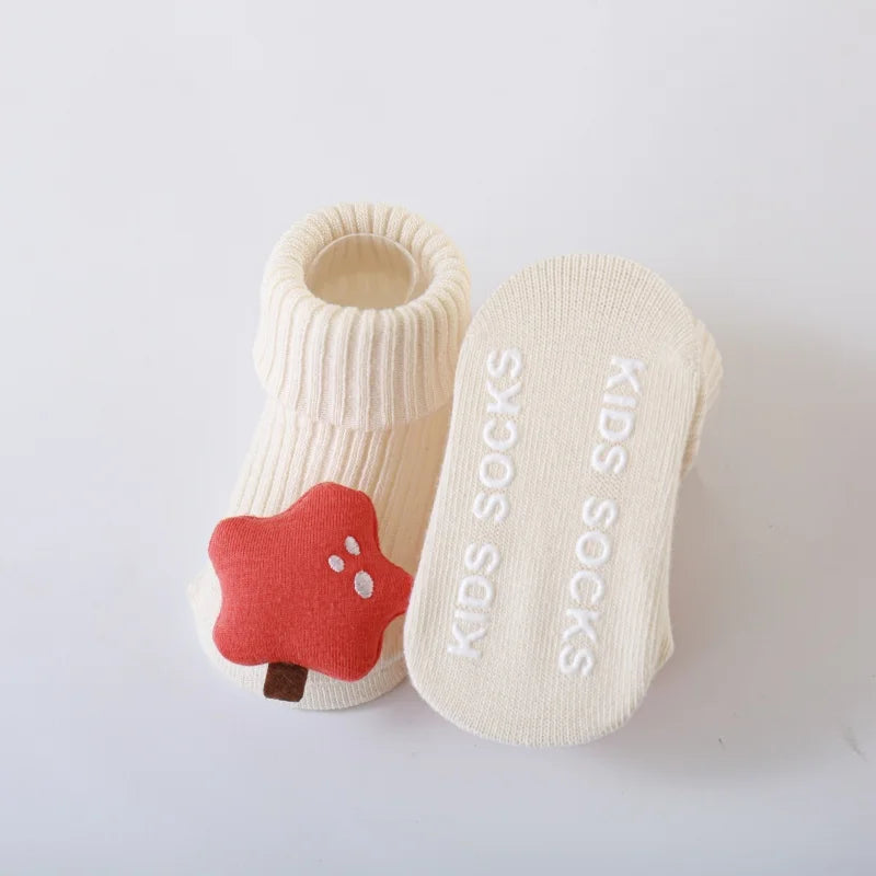 Infant Baby Socks For Boys Girls Autumn Winter Toddler Newborn Floor Anti Slip Sock With Cartoon Soft Cute Home Kids Boy Socks