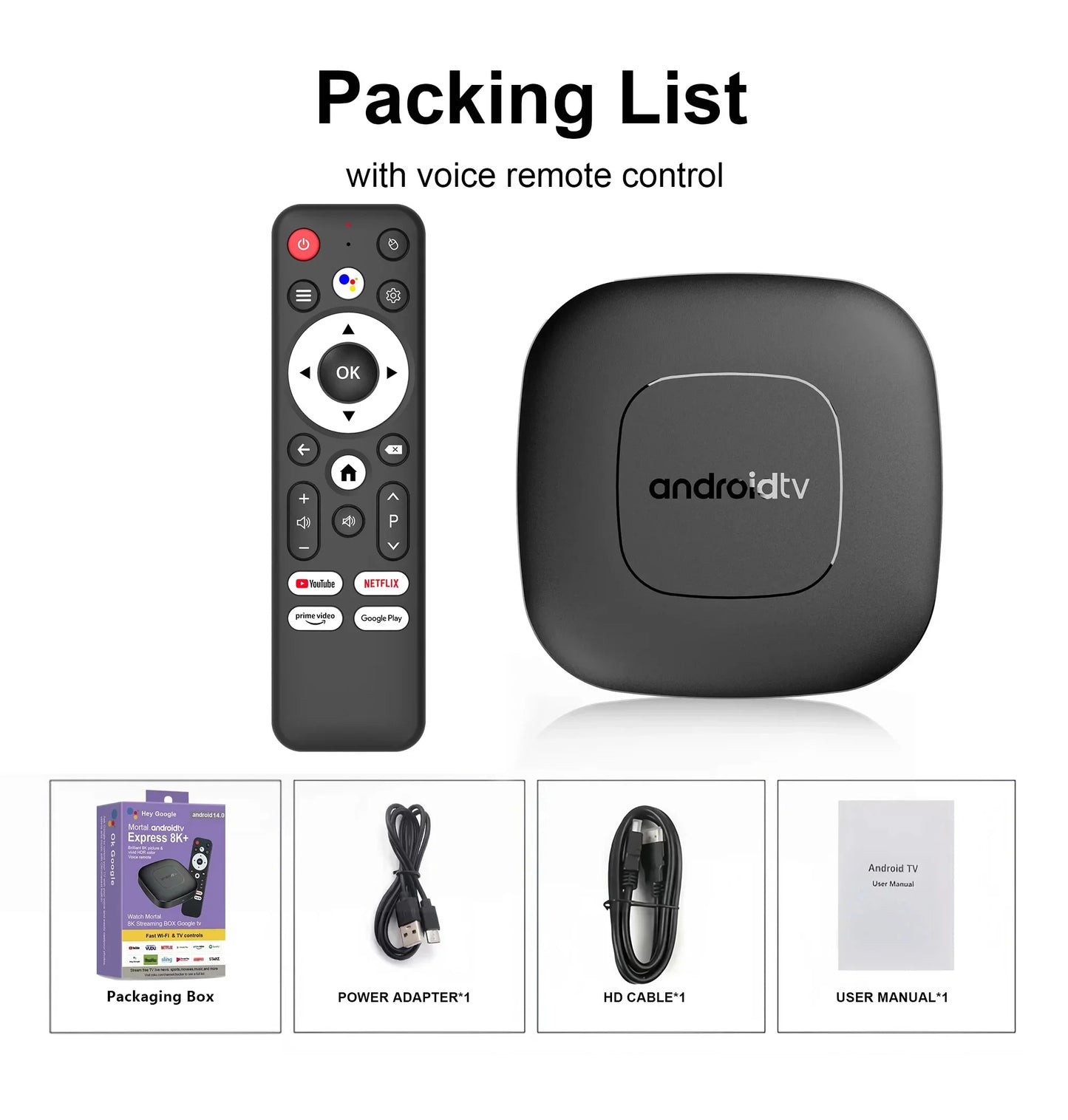 Android TV Box Mortal T1 Global Version Wifi6 Voice Control Android14 4K Video AllwinnerH313 Netflix Fire TV stick 2G8G16G