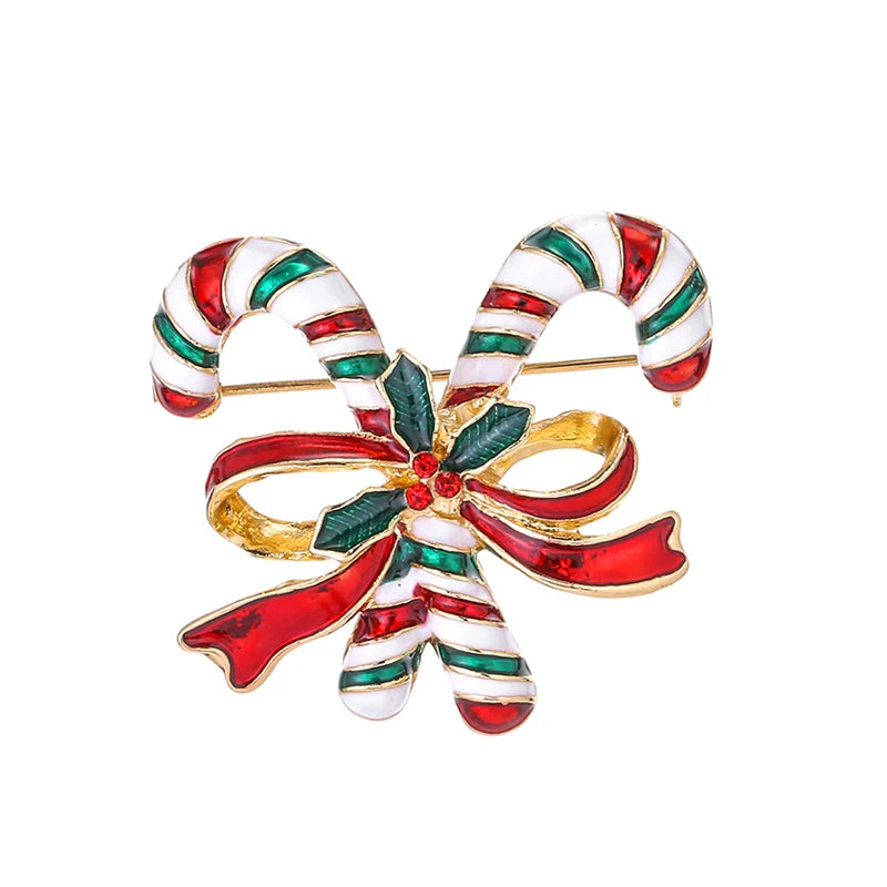 Broches de noël pour hommes et femmes, chapeau de père noël, gants, cloches, chaussettes, costume en strass, broches métalliques, Badges, cadeau du nouvel an, 2022