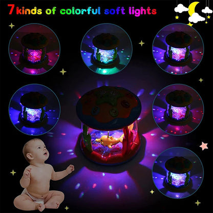 Jouets pour bébés de 1 à 3 ans, projecteur rotatif lumineux océanique, jouets musicaux, jouets sensoriels éducatifs précoces Montessori pour tout-petits, cadeaux