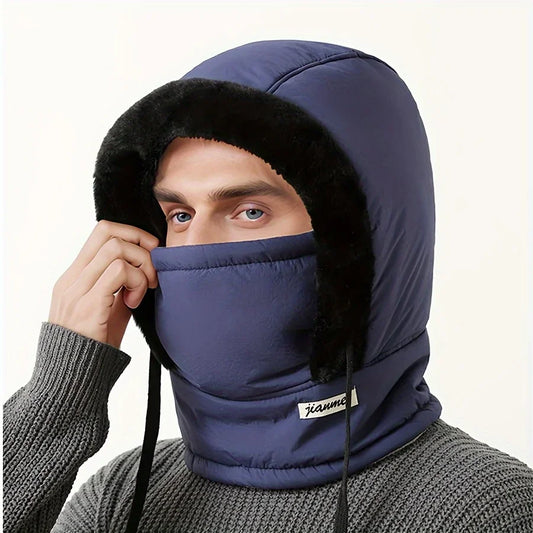 Chapeau chaud d'hiver pour hommes et femmes, Protection des oreilles de cyclisme d'automne et d'hiver avec velours épais pour la Protection contre le froid