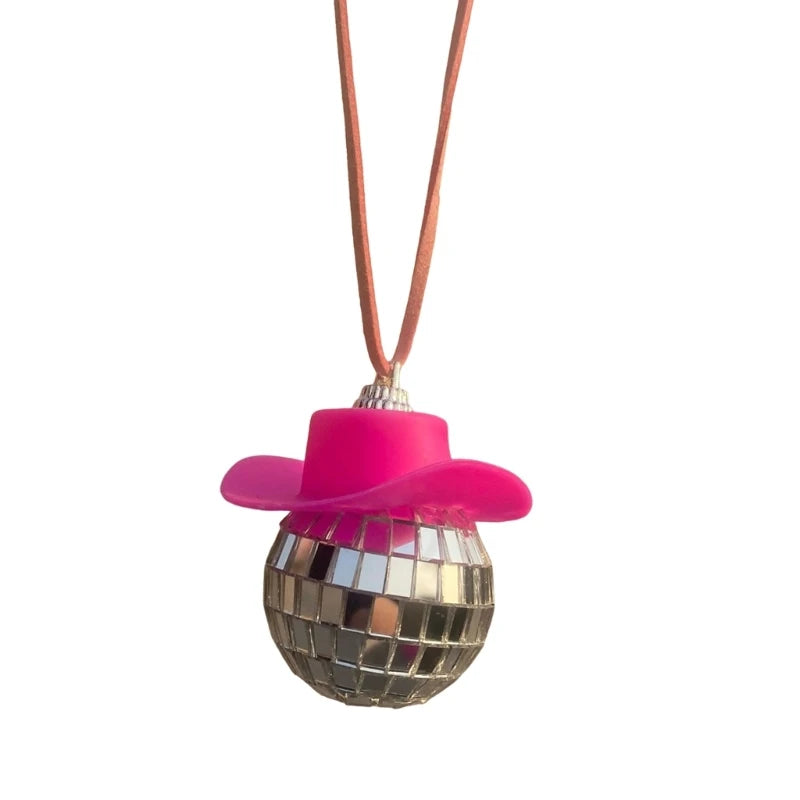 Porte-clés boule disco à suspendre au rétroviseur, accessoire de décoration pour sac ou voiture