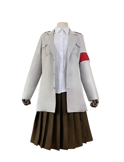 Anime Attack on Titan Jacket Eldian Cosplay Costume Warrior Unit Pieck Jacket Shingeki No Kyojin Eldian Dress Marley Military