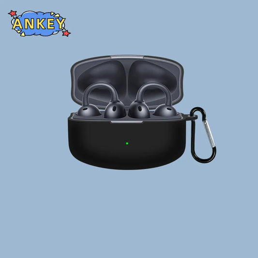 For OPPO Enco Clip Earphone Silicone Case Earbuds Waterproof Shockproof Soft Protective Headphone Cover Headset Skin with Hook