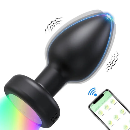APP-Controlled Rotating LED Butt Plug