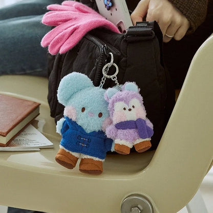New 10Cm Bt21Ed Baby Series Kawaii Anime Rj Cooky Plush Keychain Cute Cartoon Plush Pendant Doll Toy Bag Accessories Girl Gift