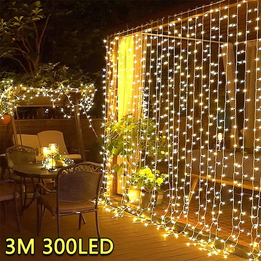 Guirxiété lumineuse LED USB pour décoration de jardin, lampe de guirxiété de vacances, nickel é, maison, fête de Noël, nouvel an, mariage, 3m, 8 modes