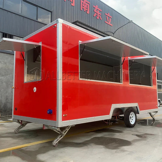 Allbetter Mobile Food Coffee Cart Ice Cream Trailer DOT Concession Trailer Restaurant Food Truck with Full Kitchen for Sale