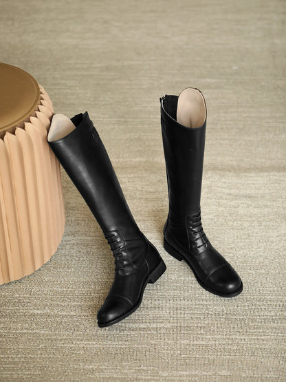 Bottes d'équitation 2025 en cuir, bottes longues, équipement d'équitation, chaussures ultra-résistantes et antidérapantes