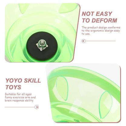 Diabolo Set Juggling Toy Yoyo Traditional Yo-yo Chinese for Toddler Children’s Toys Elderly Bearing Kids Plaything Soft Rubber