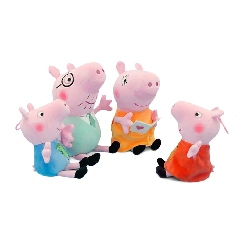 30CM Peppa Pig Toys Kawaii Piggy George Piggy Daddy Piggy Mummy Cartoon Dolls Children's Room Decoration Cushions Pillows Gifts