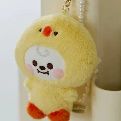 Baby Animal Series Bt21 Cooky Shooky Plush Doll Keychain Pendant Cute Koya Toy Girls Bag Packaging Decoration Collection Gift