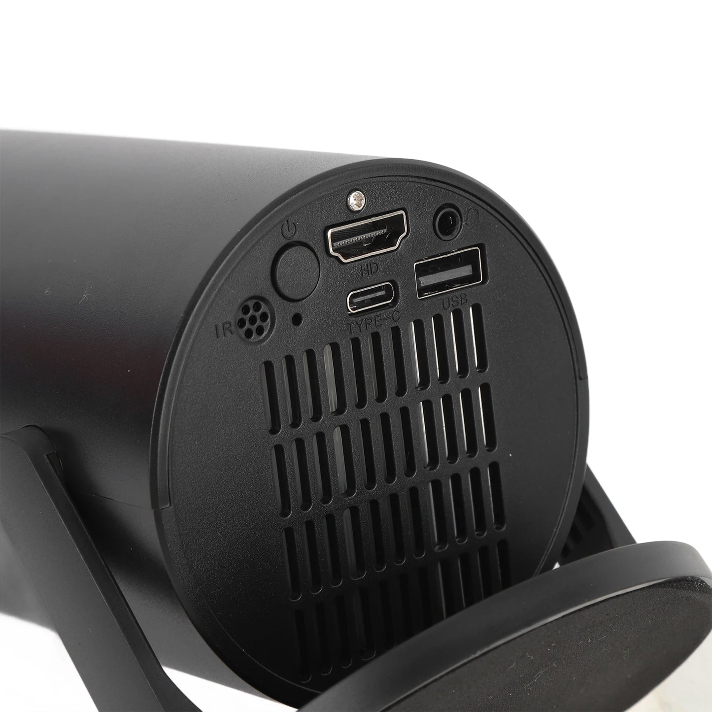 Video Projector Portable Projector Bluetooth Wireless Fidelity USB TV Sticks 8000lm Brightness Black for Laptop PC Smartphone