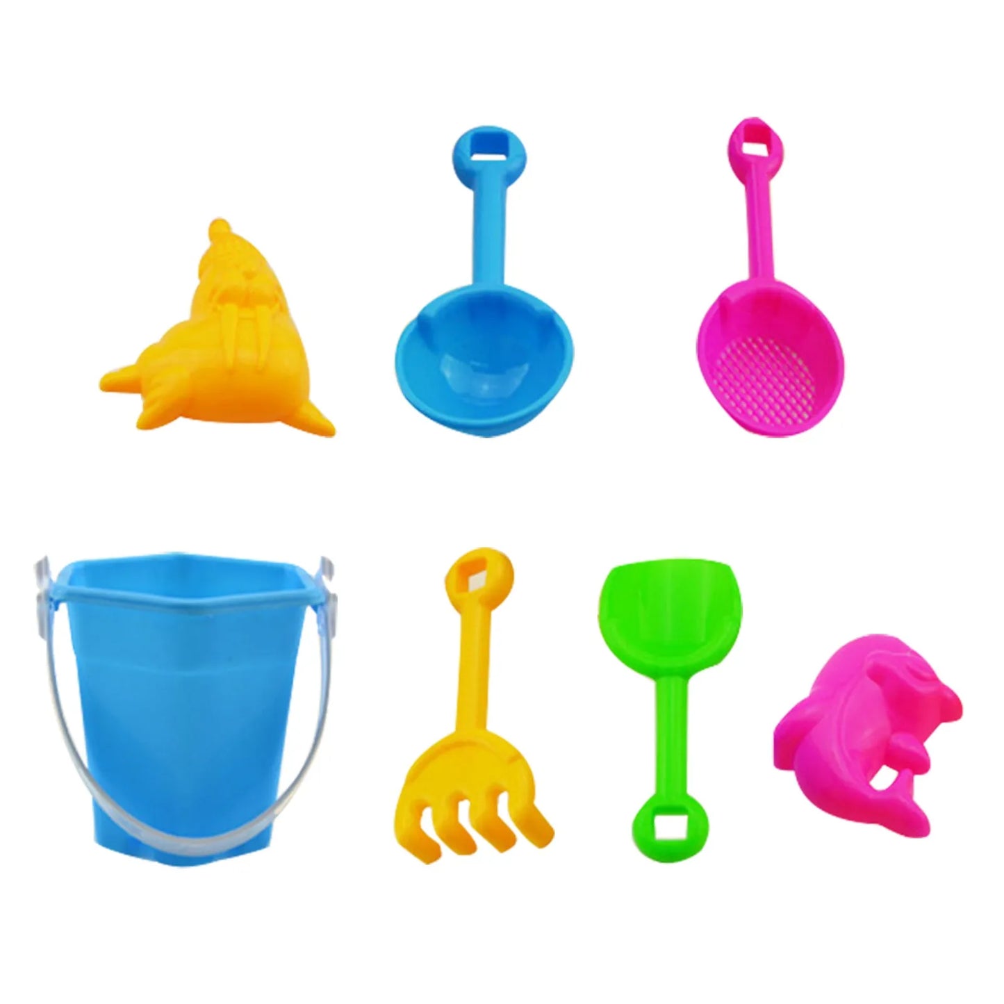 Toys For Children 7 Piece Beach Toy Sand Set Sand Play Sandpit Toy Summer Outdoor Toy Funny Gifts ??????? ??? ??????? Juguetes