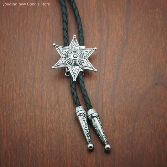 49ME Bolotie for Male Teens Cowboy Western Cowgirl Sweater Shirt Decors Necktie