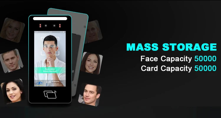 HFSecurity FR05 lecteur de carte RFID à reconnaissance faciale tout-en-un Wifi système de contrôle d'accès de présence lecteur de détection de visage