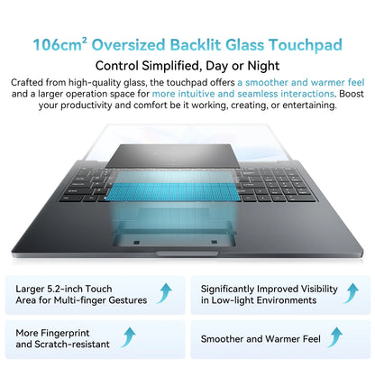 Ordinateur portable Blackview AceBook 12 Win 11 16'' FHD IPS, Intel I5-1030NG7, 16 Go de RAM, 512 Go de SSD, bouton d'alimentation 2 en 1 avec empreinte numérique