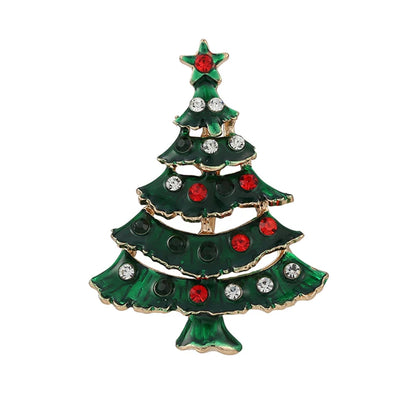 Broches de noël pour hommes et femmes, chapeau de père noël, gants, cloches, chaussettes, costume en strass, broches métalliques, Badges, cadeau du nouvel an, 2022