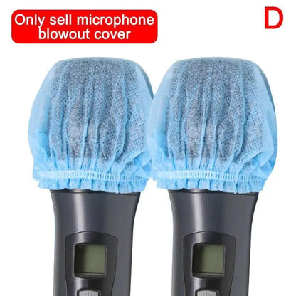 Microphone Hygiene Cover Odor Removal Disposable Disposable Non-woven Windscreen Protective Mic Pad for KTV Karaoke Supplies
