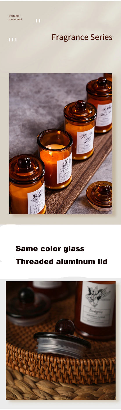 Bougies d'aromathérapie, cire de soja, petits théBougies d'aromathérapie, cire de soja, petits pots à thé, cadeau parfumé, cadeau à porter à la main Jars, Fragrance Gift, Handheld Gift