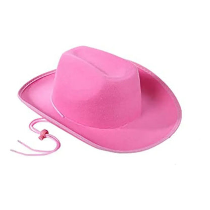 Chapeau de cowboy pour femmes et hommes, accessoire de cowboy, chapeau de princesse en feutre, chapeau de fête d'enterrement de vie de jeune fille, costume de fête, cosplay, chapeau de cowgirl, performance