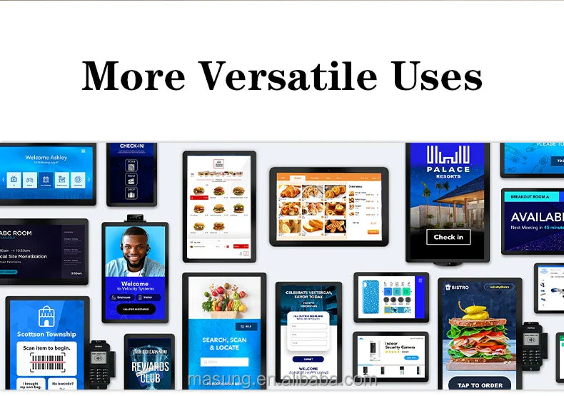 Meilleure vente MASUNG MS-S11 système de commande de kiosque en libre-Service tout en un support de sol POS kiosques de commande alimentaire paiement en libre-service