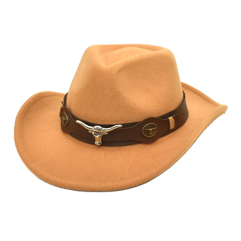 Cowboy hat various accessories cowboy hat monochrome felt hat men and women outdoor hat rider hat шляпа женская