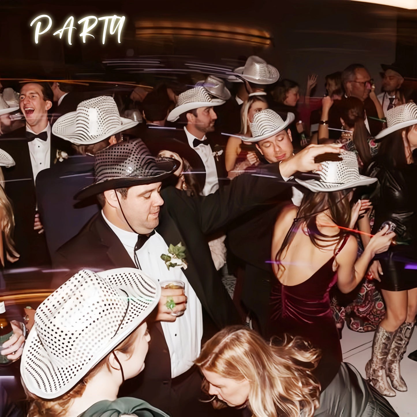 Chapeaux de Cowboy de mariage, 4 à 24 pièces, chapeaux de Cowboy occidentaux, cadeau pour femmes, réception de mariage, bal de danse, fête prénuptiale