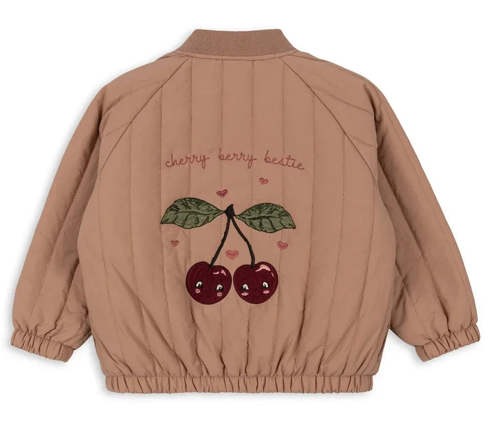 Brand KS Children's Lambswool Jacket Coat Autumn Winter Baby Boys Cotton Outerwear Toddler Girls Flight Suit Jacket Kids Clothes