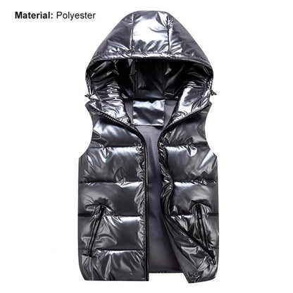 Gilet d'hiver chaud pour femme, poches de couleur vive, gilet rembourré en coton, couche intérieure matelassée, gilet de couleur vive pour femme, streetwear