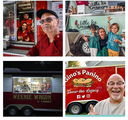 Allbetter 23ft Food Trailer Mobile Kitchen Hot Dog Stand Food Cart Pizza Mobile Food Truck Trailer USA Standard for Sale