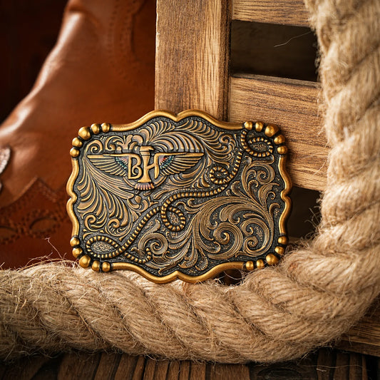 Western style plate buckle belt buckle the first belt buckle