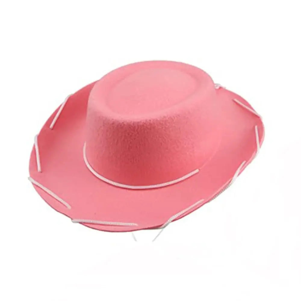 Accessoire de Cowboy chapeau de Cowboy Performance Costume de Cosplay chapeau de princesse en feutre accessoire habillage réglable chapeau de fête d'enterrement de vie de jeune fille femmes