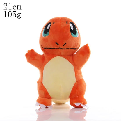 *10PCS Pokemon Plush Charmander Squirtle Pikachu Moon Eevee Plush Bulbasaur Stuffed Animal Toy Gengar Doll Gift for Kid 18-25cm