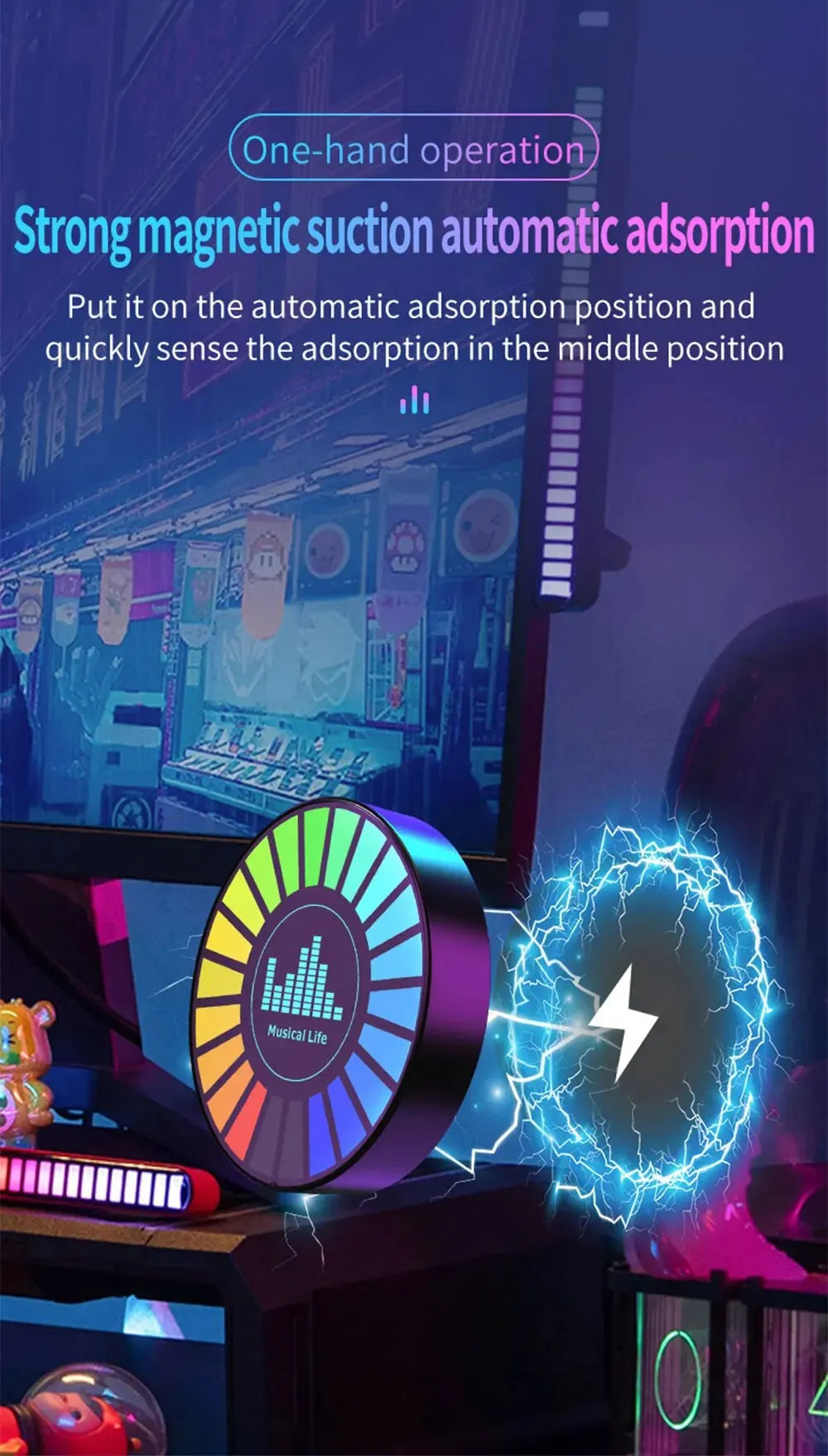 Led Music Sound Control Pickup Light Rhythm Lamp RGB Car Ambient Light Adjustabl Automotivo Strip For Automobiles Family Party