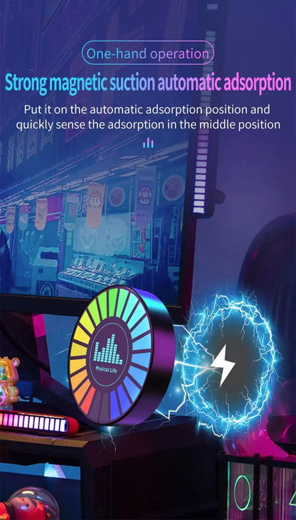 Led Music Sound Control Pickup Light Rhythm Lamp RGB Car Ambient Light Adjustabl Automotivo Strip For Automobiles Family Party