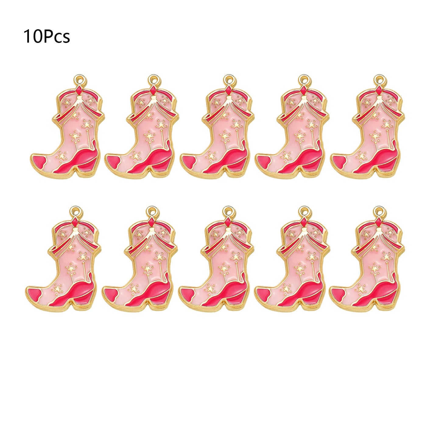 Pendentif Cowboy Western DIY Fabrication artisanale de bijoux pour boucles d'oreilles Bracelet Collier Émail Chapeau Cowgirl Bottes Breloques Accessoires