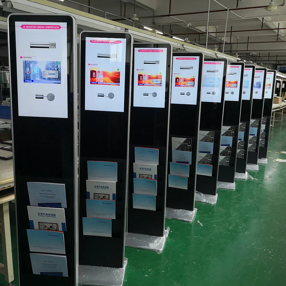 21.5 32 43 pouces centre commercial Android écran tactile interactif affichage de signalisation numérique support de sol Lcd kiosque d'auto-service