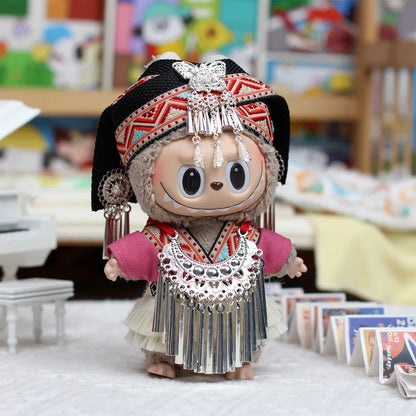 Les vêtements Labubu sont des costumes uniques des minorités ethniques en Chine, avec des caractéristiques distinctives (sans poupées)