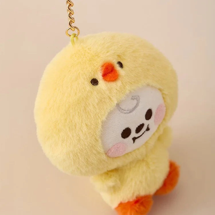 Baby Animal Series Bt21 Cooky Shooky Plush Doll Keychain Pendant Cute Koya Toy Girls Bag Packaging Decoration Collection Gift